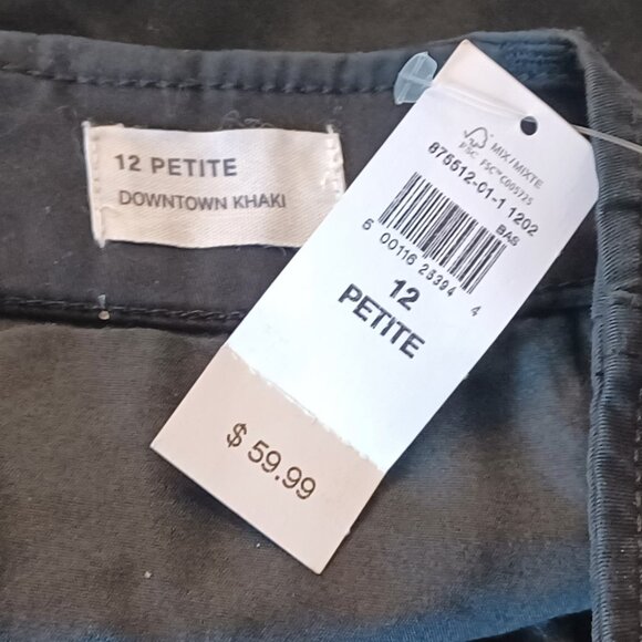 NWT Black GAP Factory Mid-Rise Downtown Khakis - Picture 10 of 14